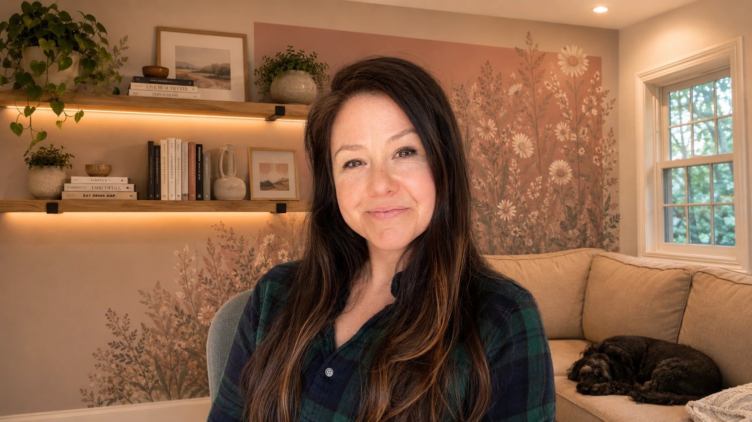 Dr. Stephanie Thrower in her living room